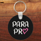 Paraprofessional Para Pro Heart Gift Sleutelhanger (Voorkant)