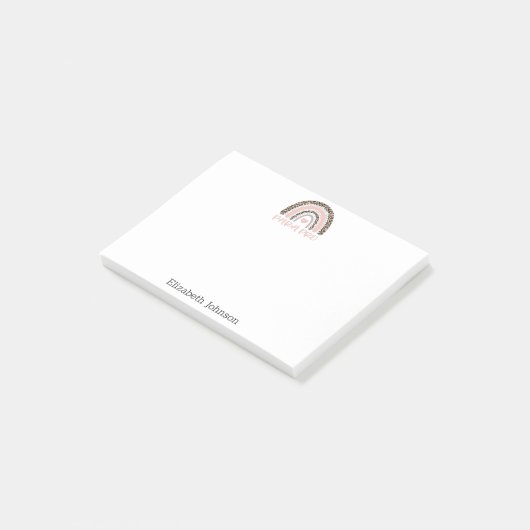 Paraprofessional Para Pro Rainbow Gift Post-it® Notes (Schuin)