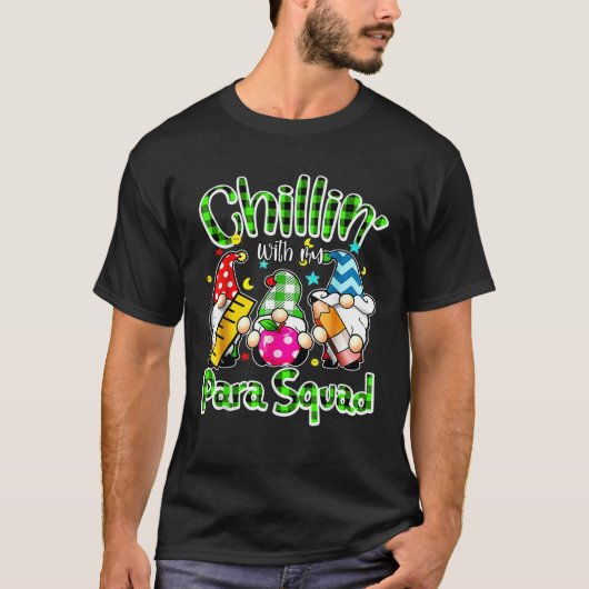 Paraprofessional Para Squad Chillin Gnomes Christm T-shirt (Voorkant)