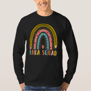 Paraprofessional Para Squad leraar Crew Boho Rain T-shirt