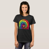 Paraprofessional Para Squad Tie Dye Rainbow Back T T-shirt (Voorkant volledig)