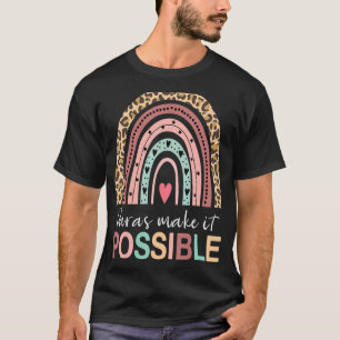 Paras maakt het mogelijk regenboogparaprofessional t-shirt