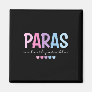 Paras maken het mogelijk Heart Para Paraprofession Magneet