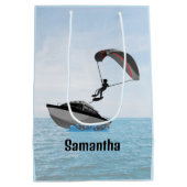 Parasailing design medium cadeauzakje (Achterkant)