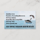 Parasailing design visitekaartje (Achterkant)