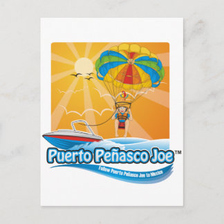 Parasailing in Mexico Briefkaart