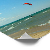 Parasailing, Lake Michigan Poster (Hoek)
