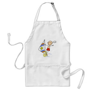 Parasailing Stick Figuur Standaard Schort