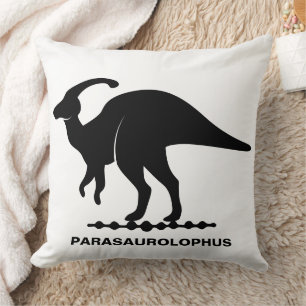 Parasaurolophus Dinosaure Silhouette Oreiller