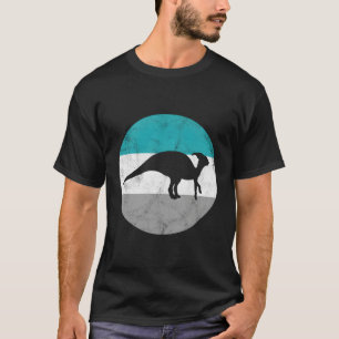 Parasaurolophus Retro dinosaurus cadeau voor manne T-shirt