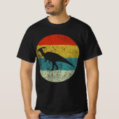 parasaurolophus retro  silhouette 70 s t-shirt (Voorkant)