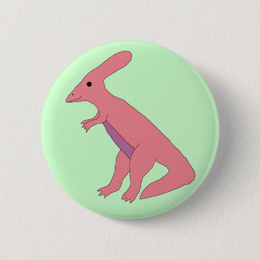 Parasaurolophus Ronde Button 5,7 Cm (Voorkant)