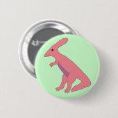 Parasaurolophus Ronde Button 5,7 Cm (Voorkant /achterkant)