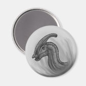 Parasaurolophus Sketch Magneet (Voorkant / Achterkant)