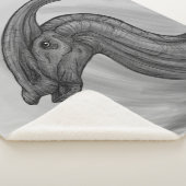 Parasaurolophus Sketch Sherpa Deken (3/4)