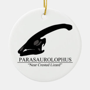 Parasaurolophus Skull Keramisch Ornament