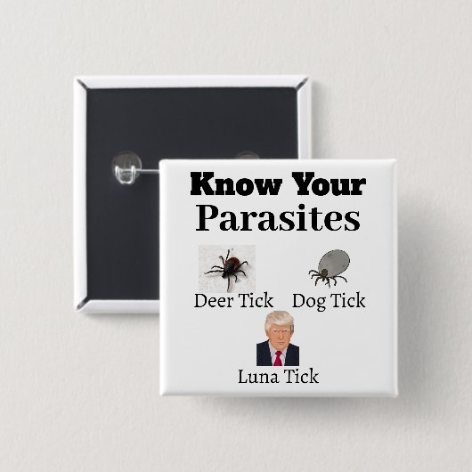 Parasieten Button (Voorkant /achterkant)