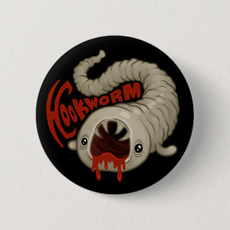 PARASIETEN: Hookworm (Necator) Ronde Button 5,7 Cm