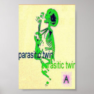 Parasitic Twin (Poster) Green Poster
