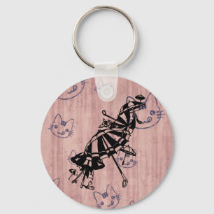 Parasols Parasols Paraprellas Illustratie inkt kun Sleutelhanger