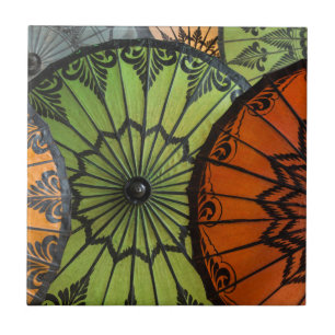 parasols voor verkoop, bagan, myanmar tegeltje