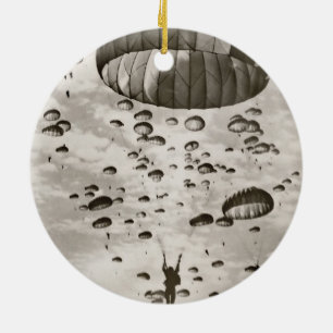  paratrooper in de Sky Keramisch Ornament