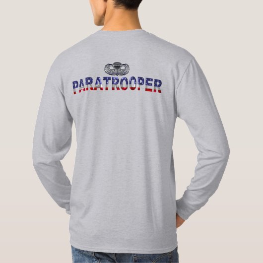 Paratrooper "Proud Airborne" T-shirt (Achterkant)