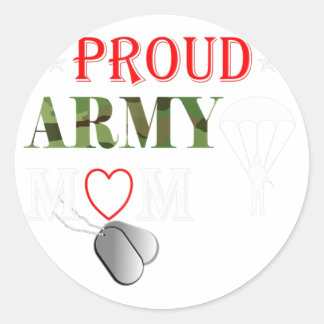 Paratrooper Proud Mam Apparel Airborne Dog Ta Ronde Sticker