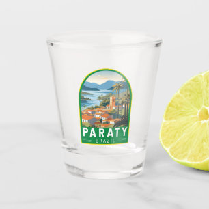 Paraty Brazilië Reizen Kunst Vintage Shot Glas