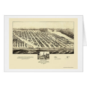Parc d'Asbury, carte panoramique de NJ - 1897