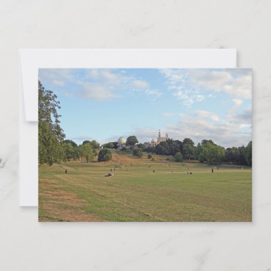 Parc de Greenwich, carte de Londres (Devant)