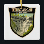 Parc d'état de Tettegouche Minnesota Vintage<br><div class="desc">Design vectoriel du parc d'état de Tettegouche. Le parc comprend six lacs intérieurs,  quatre cascades et une plage sur le lac Supérieur.</div>