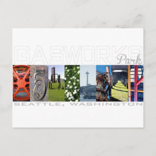 Parc Gas Works Seattle Carte postale de voyage