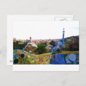 Parc Guell, Barcelona, Spanje Briefkaart (Voorkant / Achterkant)