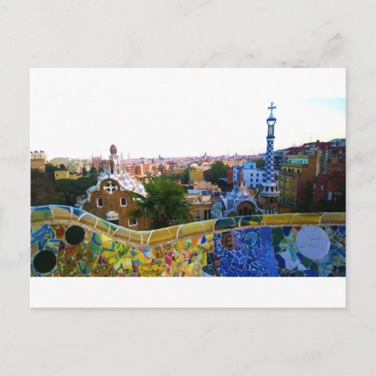Parc Guell, Barcelona, Spanje Briefkaart (Voorkant)