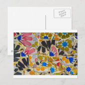 Parc Guell Ceramic Tegels in Barcelona, Spanje Briefkaart (Voorkant / Achterkant)