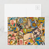 Parc Guell-Tegels in Barcelona, Spanje Briefkaart (Voorkant / Achterkant)