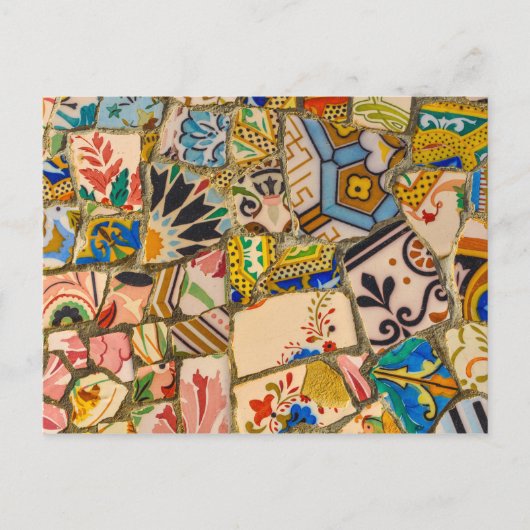 Parc Guell-Tegels in Barcelona, Spanje Briefkaart (Voorkant)