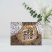 Parc Guell Yellow Mosaic Briefkaart (Staand voorkant)