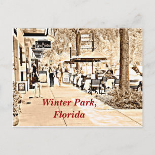 Parc la Floride - carte postale d'hiver