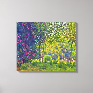Parc Monceau Claude Monet Canvas Afdruk