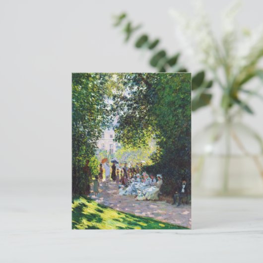Parc Monceau Claude Monet schilderij Briefkaart (Staand voorkant)