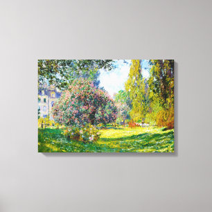 Parc Monceau, Paris Claude Monet Canvas Afdruk