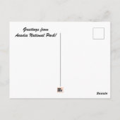 Parc national Acadia, carte postale Thunder Hole (Dos)