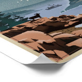 Parc national Acadia Litho Poster d'artisanat (Coin)