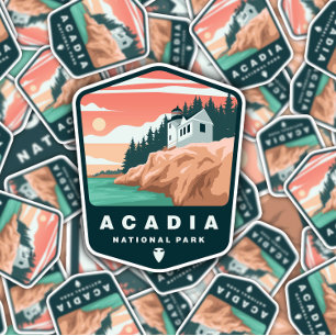 Parc national Acadia Maine   Sticker Die-Cut