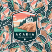 Parc national Acadia Maine | Sticker Die-Cut