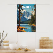 Parc national Banff Affiche traditionnelle sur les (Cuisine)