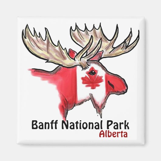 Parc national Banff Aimant à wapitis du Canada Alb (Devant)