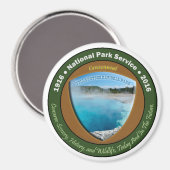 Parc National Centennial Magnet Yellowstone 3 In (Recto/Verso)
